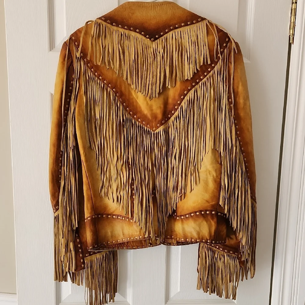 Fringe Leather Jacket - Picture 2 of 9